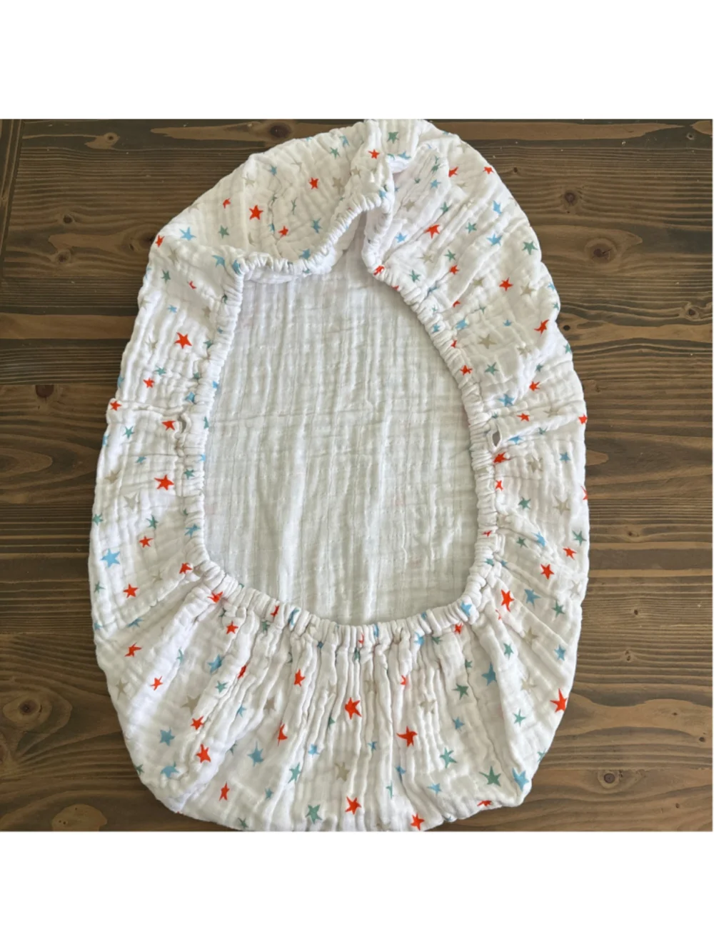 aden + anais Baby Changing Pad Cover Muslin White Red Blue Gray Star Print
